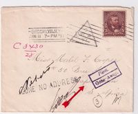 1897 USA to CAPE TOWN (S-Africa) with H/S GONE NO ADDRESS etc - €45.-