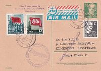 DDR 1953 Erstflug Amsterdam-Klagenfurt €12,50
