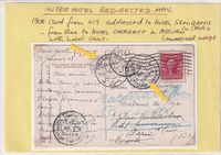 1908-01-22 USA Mail to Egypt € 55-