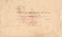 1919-04-10 USA Mail to a Soldier in Camp with American Exepdt Forces Reverse